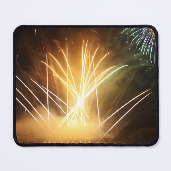 Item preview, Fireworks Burst Over Dark Sky, Long Exposure Celebration Night Display designed and sold by Nmallia.