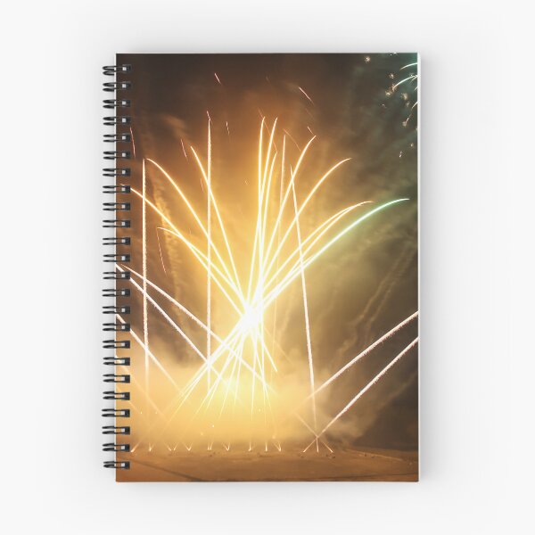 Item preview, Fireworks Burst Over Dark Sky, Long Exposure Celebration Night Display designed and sold by Nmallia.