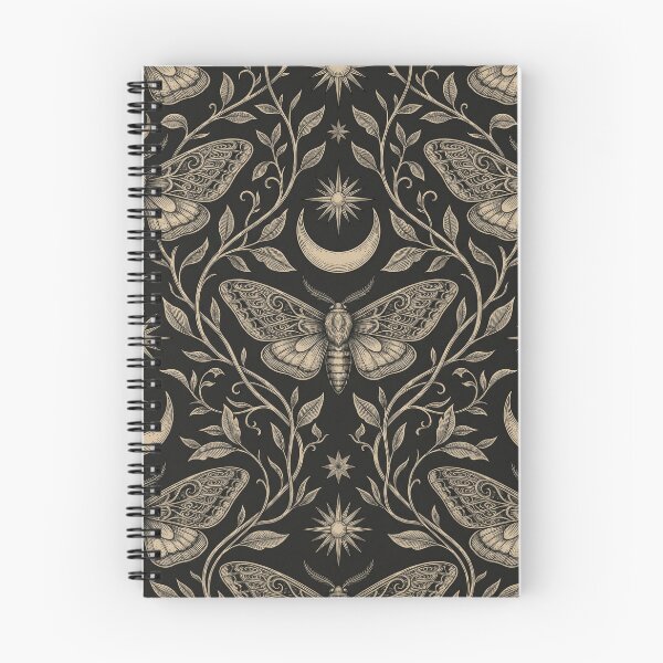Item preview, Gothic Moth Seamless Pattern | Dark Moon Aesthetic Design designed and sold by Rovano.