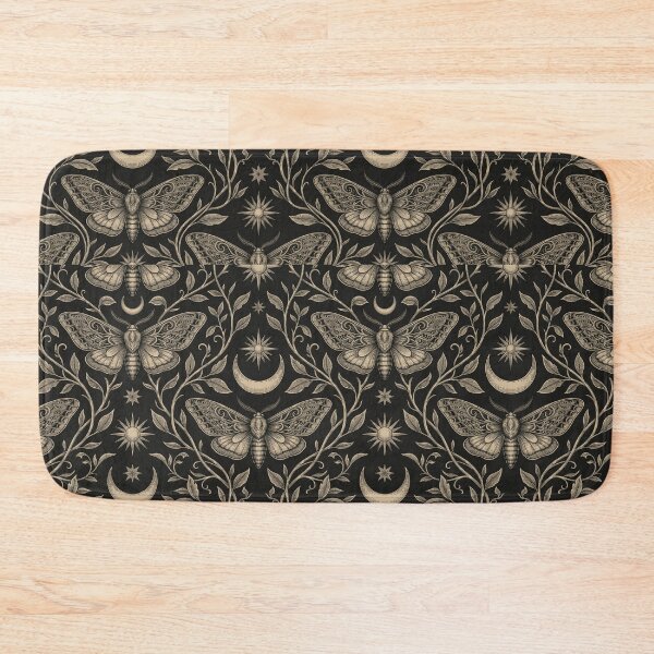 Item preview, Gothic Moth Seamless Pattern | Dark Moon Aesthetic Design designed and sold by Rovano.