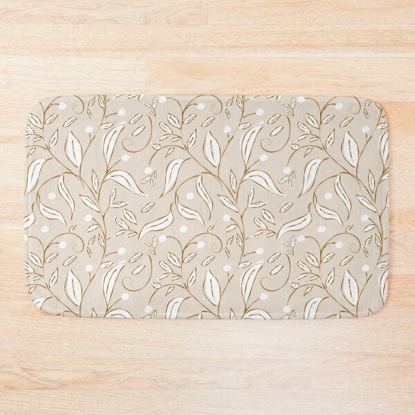 Item preview, Scandi Trailing Floral Botanical Vine Warm Beige designed and sold by susycosta.