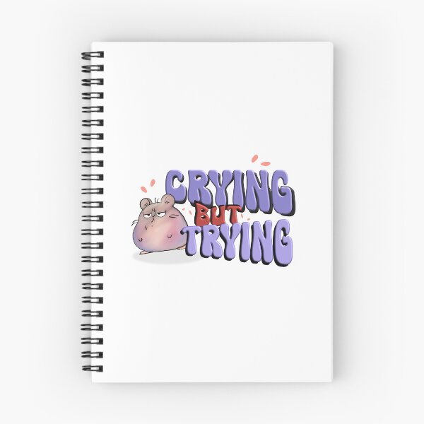 Item preview, Crying But Trying Hamster – Funny Motivational Cute Meme Design designed and sold by ForcePrint.