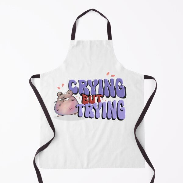 Item preview, Crying But Trying Hamster – Funny Motivational Cute Meme Design designed and sold by ForcePrint.