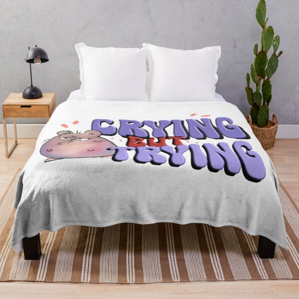 Item preview, Crying But Trying Hamster – Funny Motivational Cute Meme Design designed and sold by ForcePrint.