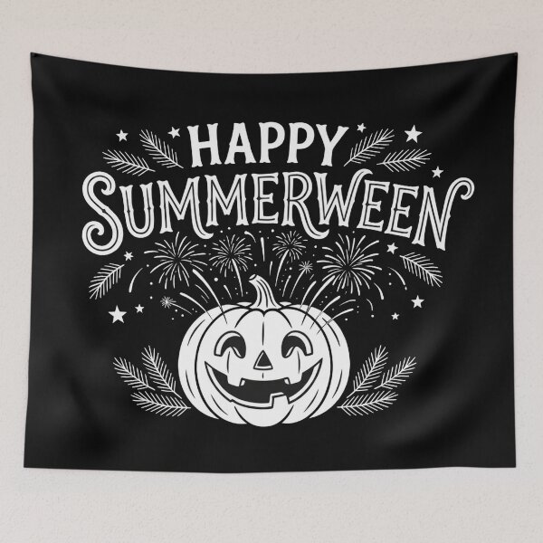Item preview, Happy Summerween Jack O Lantern Fireworks Halloween T-Shirt designed and sold by TobattoVision Commodities.