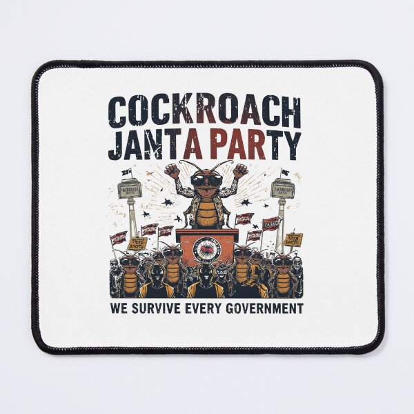 Item preview, Cockroach Janta Party Funny Political Satire T-Shirt | Meme Election Humor Graphic Tee designed and sold by Vvmd.