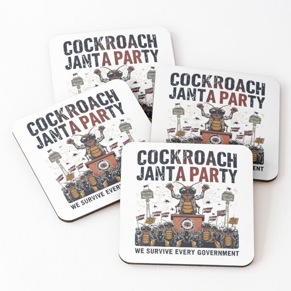 Item preview, Cockroach Janta Party Funny Political Satire T-Shirt | Meme Election Humor Graphic Tee designed and sold by Vvmd.