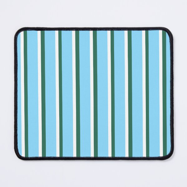 Item preview, Light Blue with Green and White Stripes Pattern designed and sold by OneThreeSix.