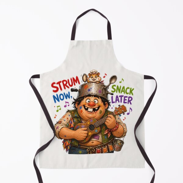 Item preview, Strum Now Snack Later Funny Chef designed and sold by SRY DESIGN.