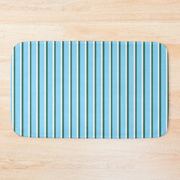 Item preview, Light Blue with Green and White Stripes Pattern designed and sold by OneThreeSix.