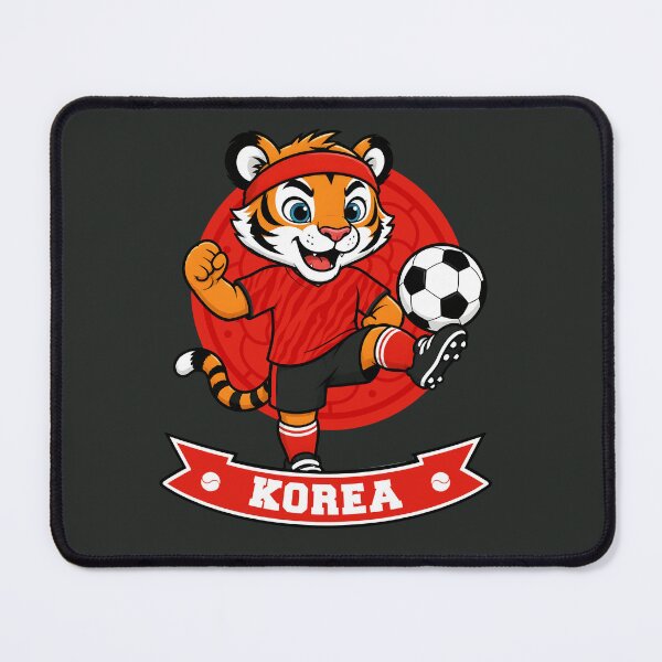 Item preview, Cute South Korea Tiger Soccer Mascot 2026 designed and sold by gunyuloid.