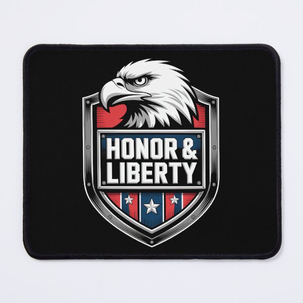 Item preview, Honor and Liberty 3D Patriot Eagle Shield Badge designed and sold by OldGloryForge.
