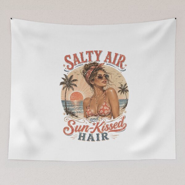 Item preview, Sun Kissed Hair Sticker | Summer Vibes Sticker | Beach Life designed and sold by CoffeeNChaosConcepts.
