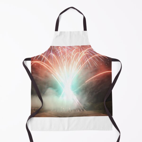 Item preview, Fireworks Burst Over Dark Sky, Long Exposure Celebration Night Display designed and sold by Nmallia.
