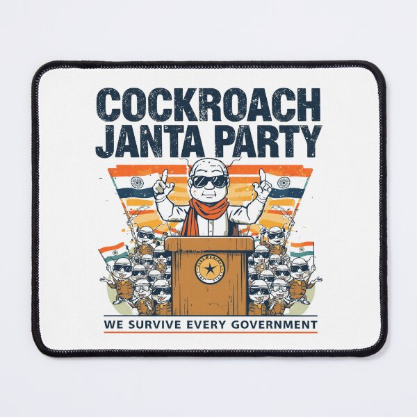 Item preview, Cockroach Janta Party Funny Political Satire T-Shirt | Meme Election Humor Graphic Tee designed and sold by Vvmd.