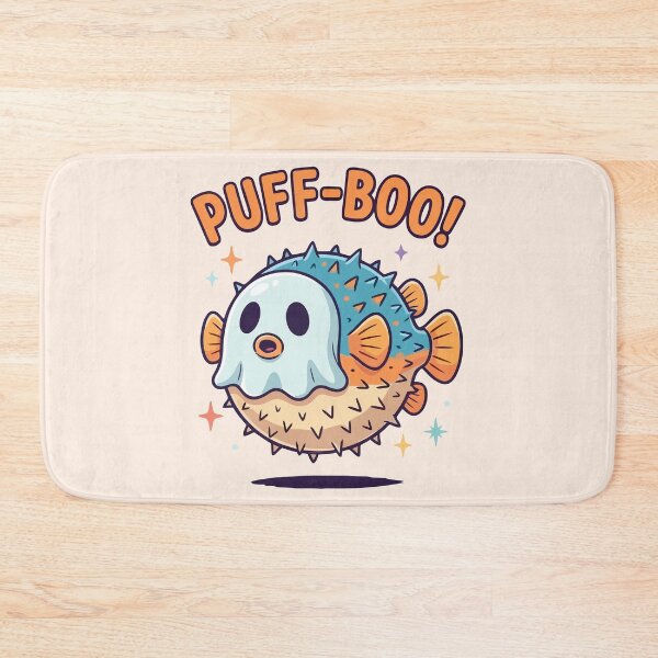 Item preview, Cute Puff-Boo Pufferfish Ghost Halloween Kawaii designed and sold by Amir Faysal.