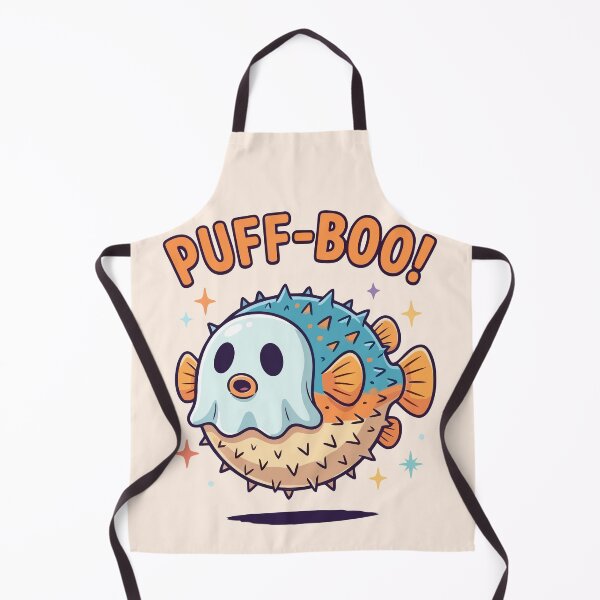 Item preview, Cute Puff-Boo Pufferfish Ghost Halloween Kawaii designed and sold by Amir Faysal.