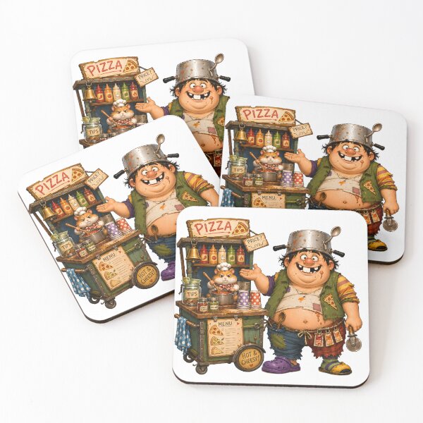 Item preview, Funny Pizza Chef Street Food Cart designed and sold by SRY SHOP.