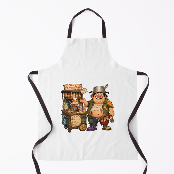 Item preview, Funny Pizza Chef Street Food Cart designed and sold by SRY SHOP.