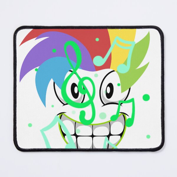 Item preview, Rainbow Punk Music Mohawk Cartoon designed and sold by CrownINDesign.