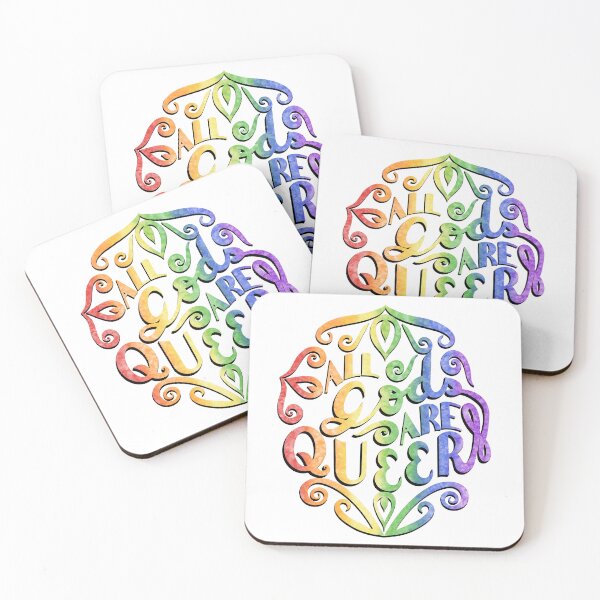 Item preview, All Gods are Queer light backgrounds designed and sold by EBParsley.