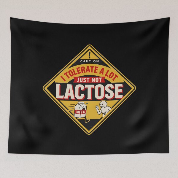 Item preview, I Tolerate A Lot Just Not Lactose Funny Sarcastic Dairy Avoider Graphic designed and sold by Redgiant87x.