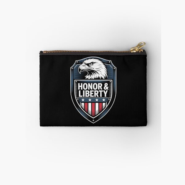 Item preview, Honor and Liberty Enclosed Patriot Eagle Shield Badge designed and sold by OldGloryForge.