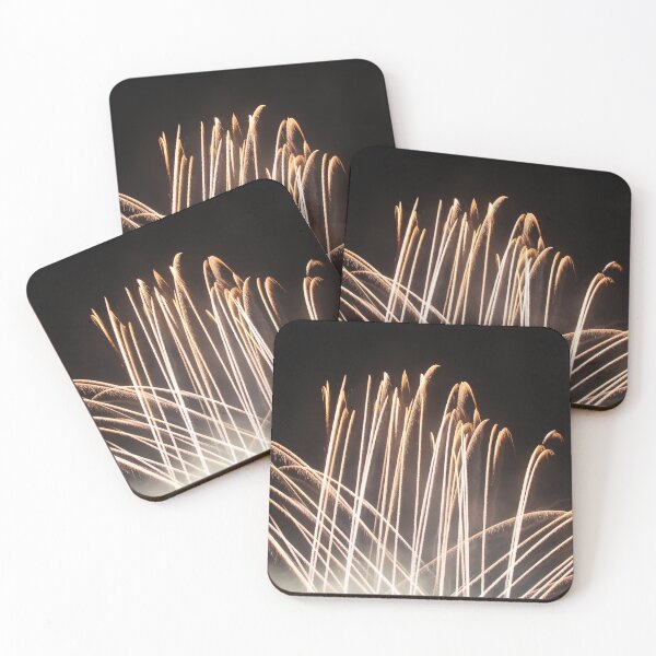 Item preview, Fireworks Burst Over Dark Sky, Long Exposure Celebration Night Display designed and sold by Nmallia.