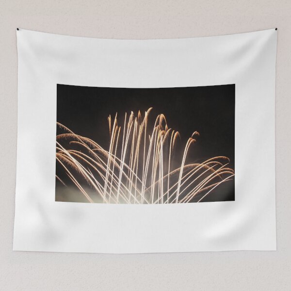 Item preview, Fireworks Burst Over Dark Sky, Long Exposure Celebration Night Display designed and sold by Nmallia.