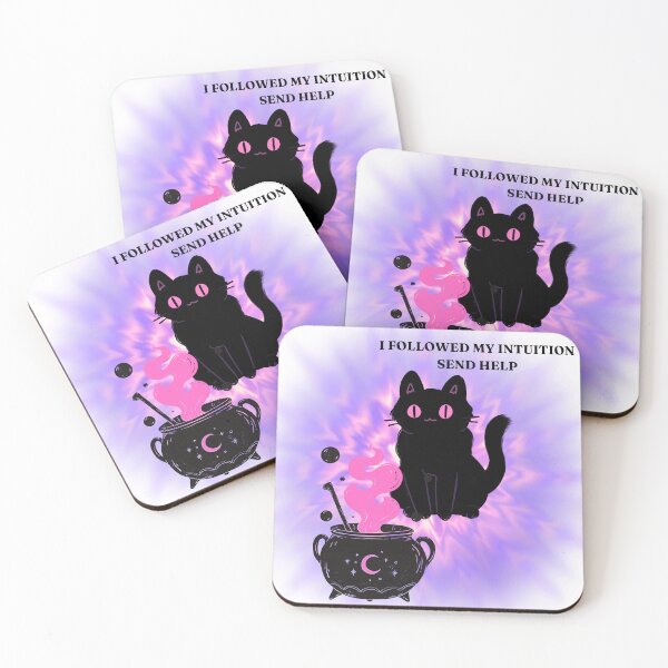 Item preview, Funny Black Cat Witch Potion Design designed and sold by AetherNest by Alicia Jia Dong.