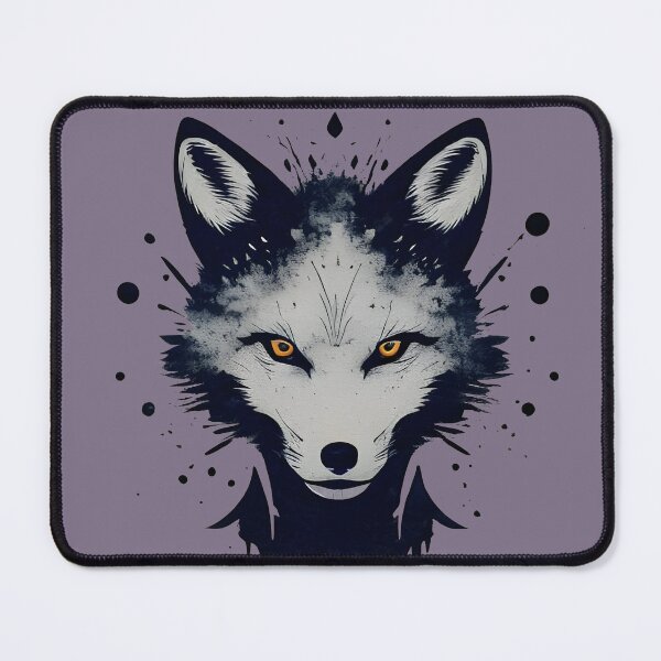 Item preview, Dark Fox Ink Splash Golden Eyes designed and sold by Ikbel Studio.
