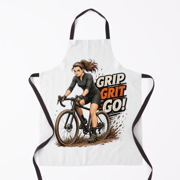 Item preview, Cyclo Cross Queen T-Shirt |Cycling British Humour|  Grip Grit Go! designed and sold by Pedal & Pace.