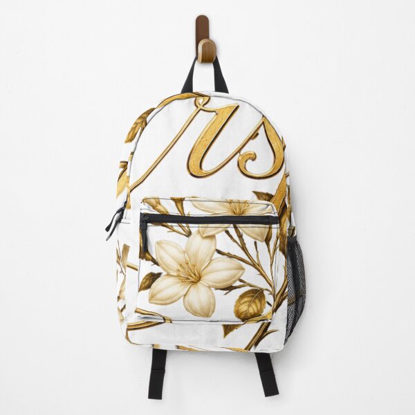 Item preview, Ersan Golden Jasmine Monogram – Luxury Floral Name Art on Black Background designed and sold by Joyfulfabric.