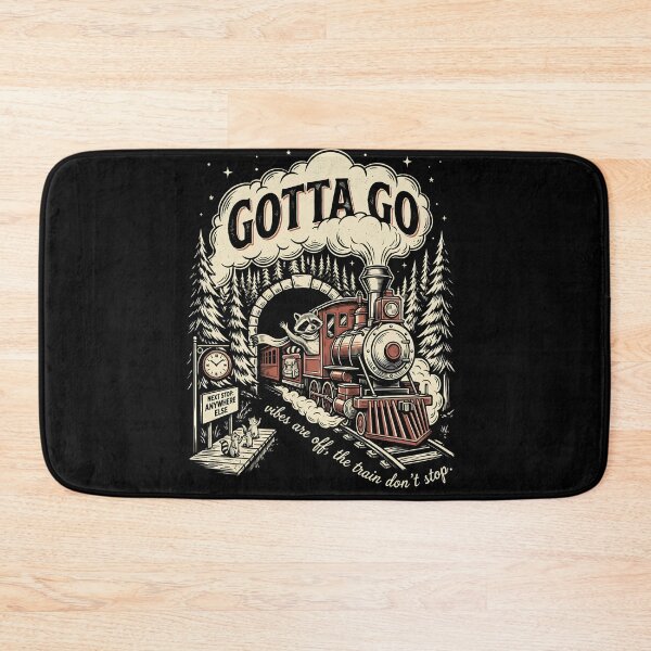 Item preview, Gotta Go Vibes Are Off The Train Don't Stop – Funny Raccoon Train designed and sold by BumbleBloom7.