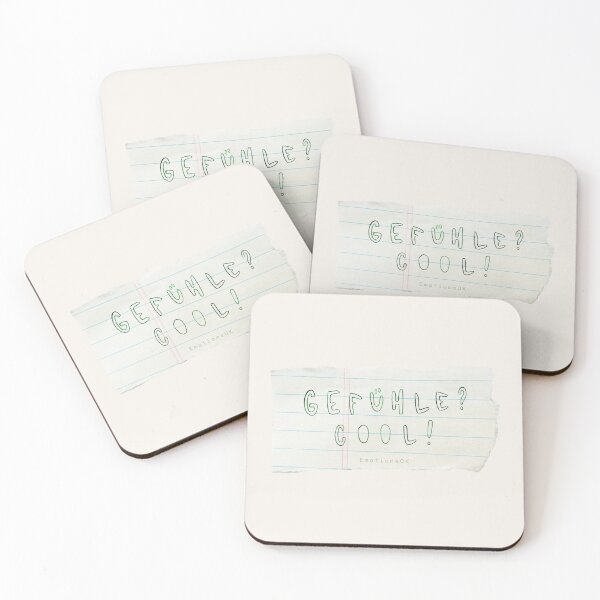 Item preview, Feelings? Cool! · Hand-painted typography, hand lettering, forest green ink, paper strips designed and sold by EmotionsOK.