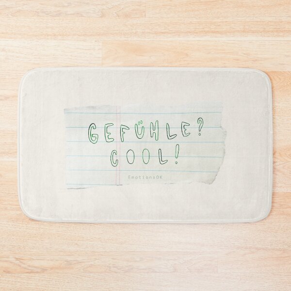 Item preview, Feelings? Cool! · Hand-painted typography, hand lettering, forest green ink, paper strips designed and sold by EmotionsOK.