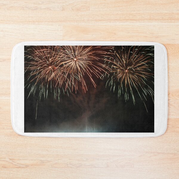 Item preview, Fireworks Burst Over Dark Sky, Long Exposure Celebration Night Display designed and sold by Nmallia.