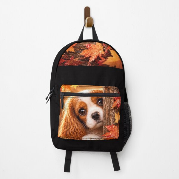 Item preview, Autumn Leaves Secret Peek Cavalier King Charles Spaniel designed and sold by ManJiangHong.