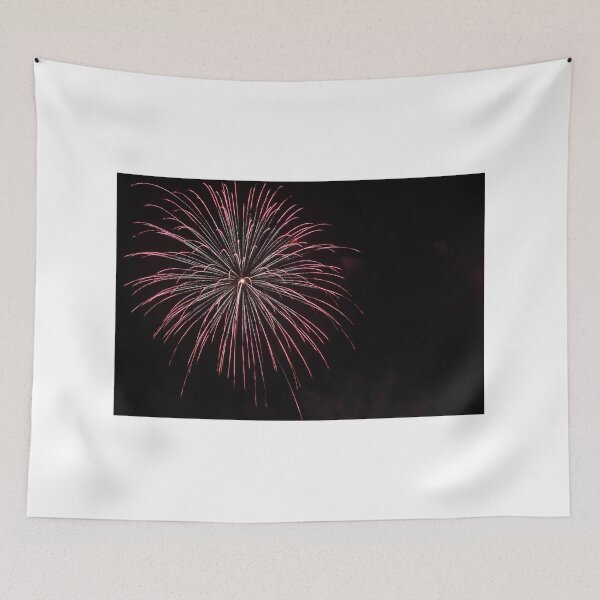 Item preview, Fireworks Burst Over Dark Sky, Long Exposure Celebration Night Display designed and sold by Nmallia.