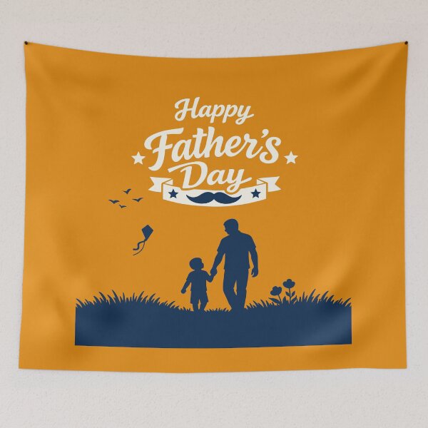 Item preview, Happy Father’s Day – Parent & Child Silhouette Poster designed and sold by AtonuHaque.