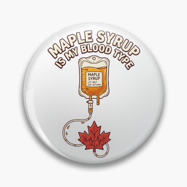 Item preview, Maple Syrup Blood Type — Funny Canadian Medical Humor Shirt designed and sold by CerealBoxInk.