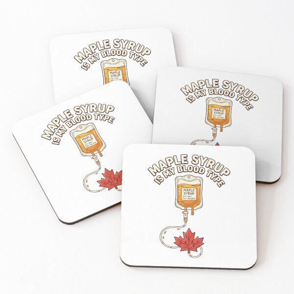 Item preview, Maple Syrup Blood Type — Funny Canadian Medical Humor Shirt designed and sold by CerealBoxInk.