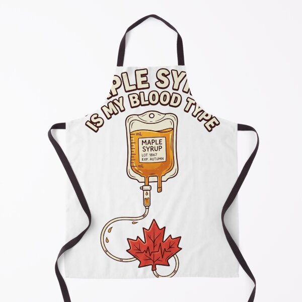 Item preview, Maple Syrup Blood Type — Funny Canadian Medical Humor Shirt designed and sold by CerealBoxInk.