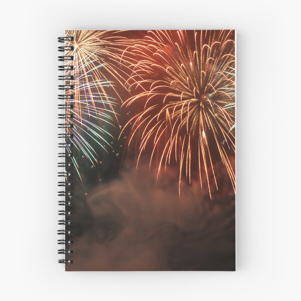 Item preview, Fireworks Burst Over Dark Sky, Long Exposure Celebration Night Display designed and sold by Nmallia.