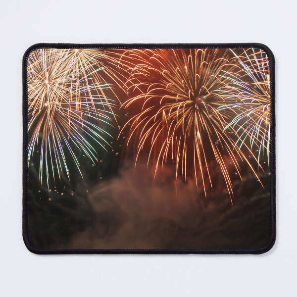 Item preview, Fireworks Burst Over Dark Sky, Long Exposure Celebration Night Display designed and sold by Nmallia.