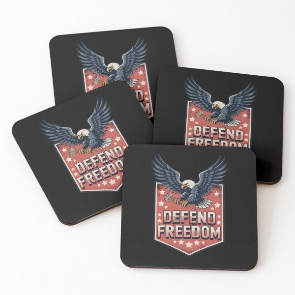 Item preview, Defend Freedom Patriot Eagle Shield Emblem designed and sold by OldGloryForge.