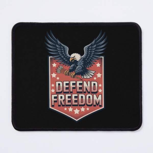Item preview, Defend Freedom Patriot Eagle Shield Emblem designed and sold by OldGloryForge.