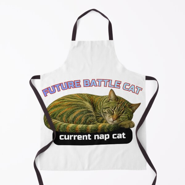 Item preview, Future Battle Cat, Current Nap Cat designed and sold by Pop, Culture and Stuff.