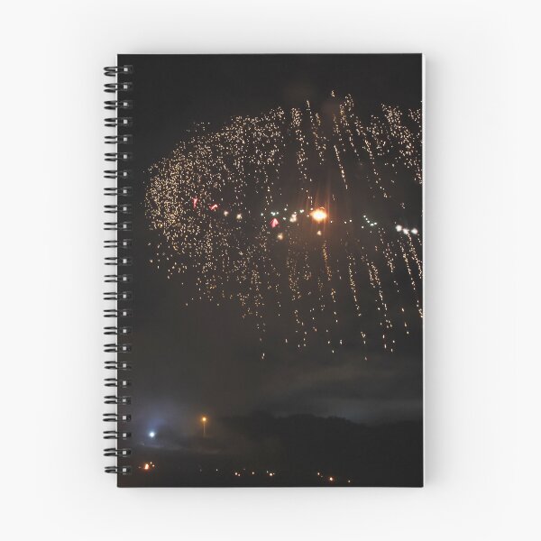 Item preview, Fireworks Burst Over Dark Sky, Long Exposure Celebration Night Display designed and sold by Nmallia.