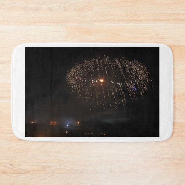 Item preview, Fireworks Burst Over Dark Sky, Long Exposure Celebration Night Display designed and sold by Nmallia.